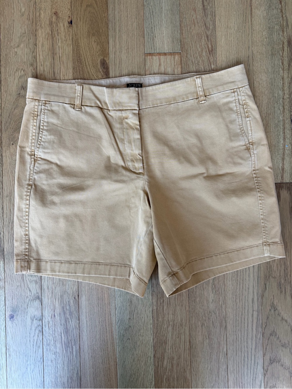 J.Crew Women’s Size 14 Gold Khaki Chino Shorts NWT Bermuda Shorts